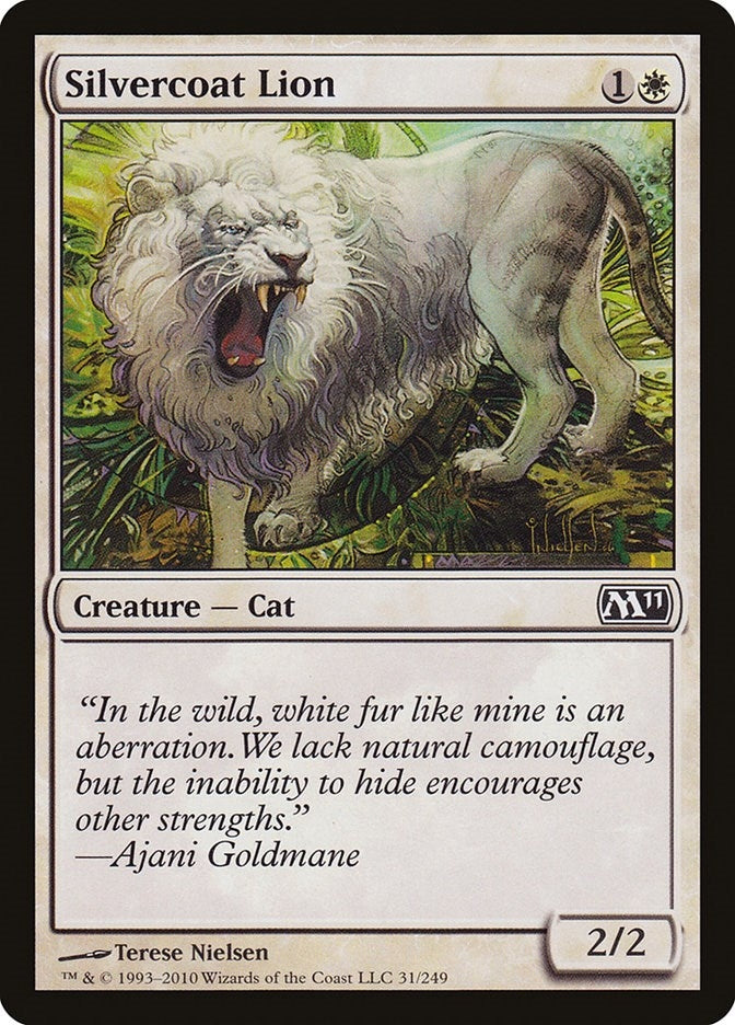 Silvercoat Lion (31) (Magic 2011 (M11))