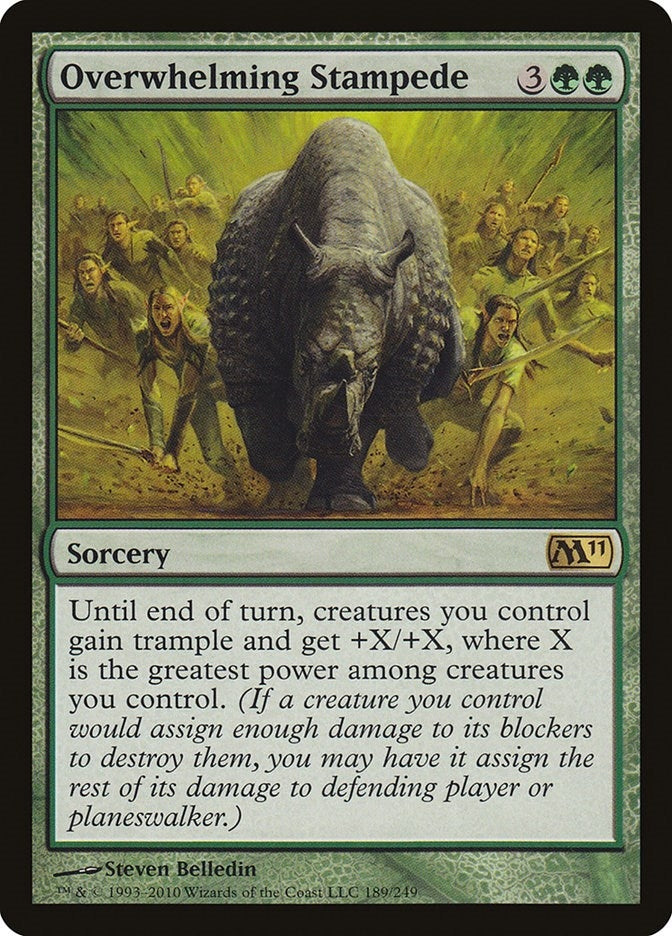 Overwhelming Stampede (189) (Magic 2011 (M11))