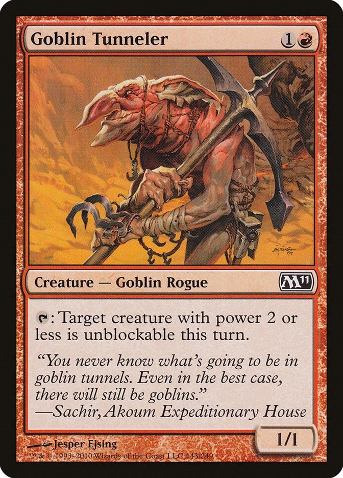 Goblin Tunneler (143) (Magic 2011 (M11))