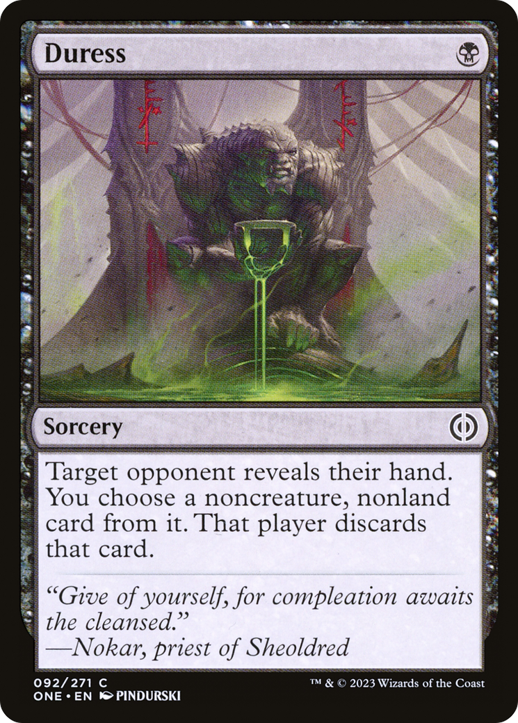 Duress (ONE-092) - Phyrexia: All Will Be One Foil