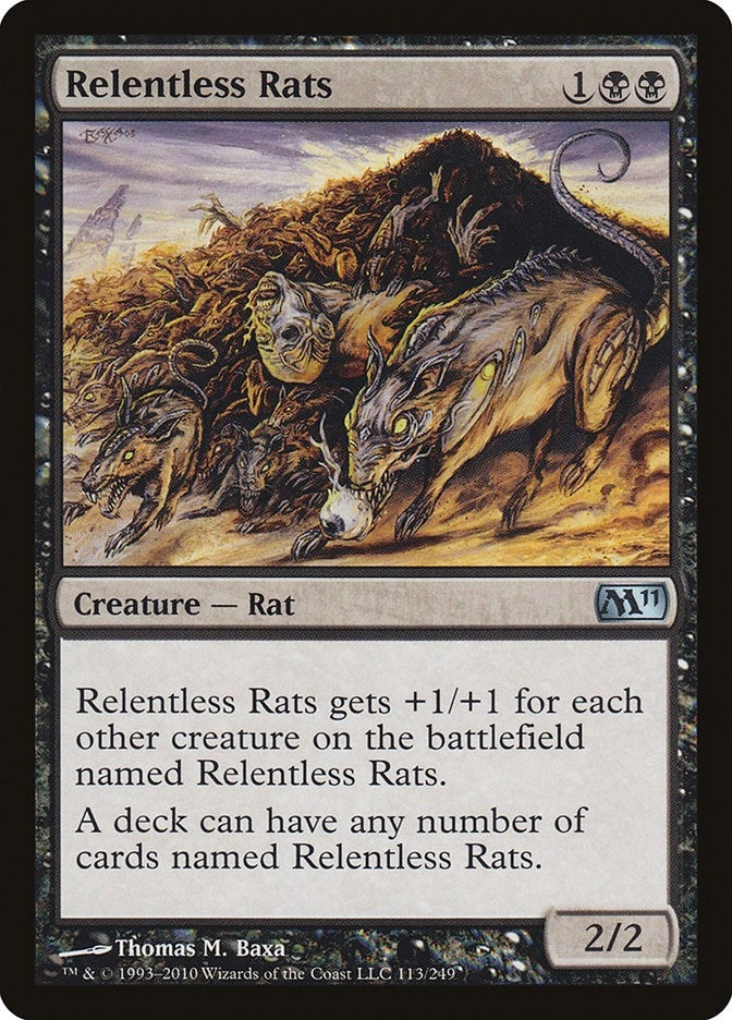 Relentless Rats (113) (Magic 2011 (M11))