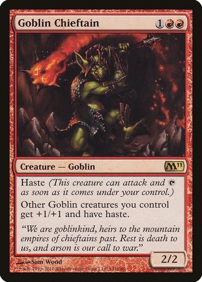 Goblin Chieftain (141) (Magic 2011 (M11))