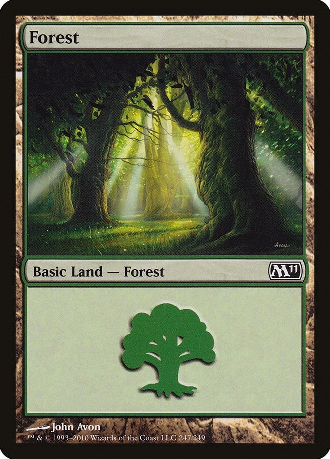 Forest (247) (247) (Magic 2011 (M11))