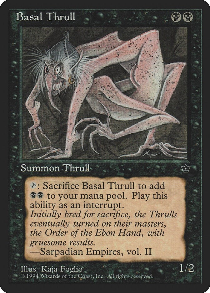 Basal Thrull (K. Foglio) (Fallen Empires)