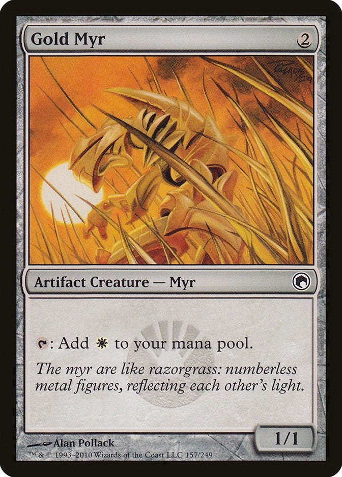Gold Myr (157) (Scars of Mirrodin)