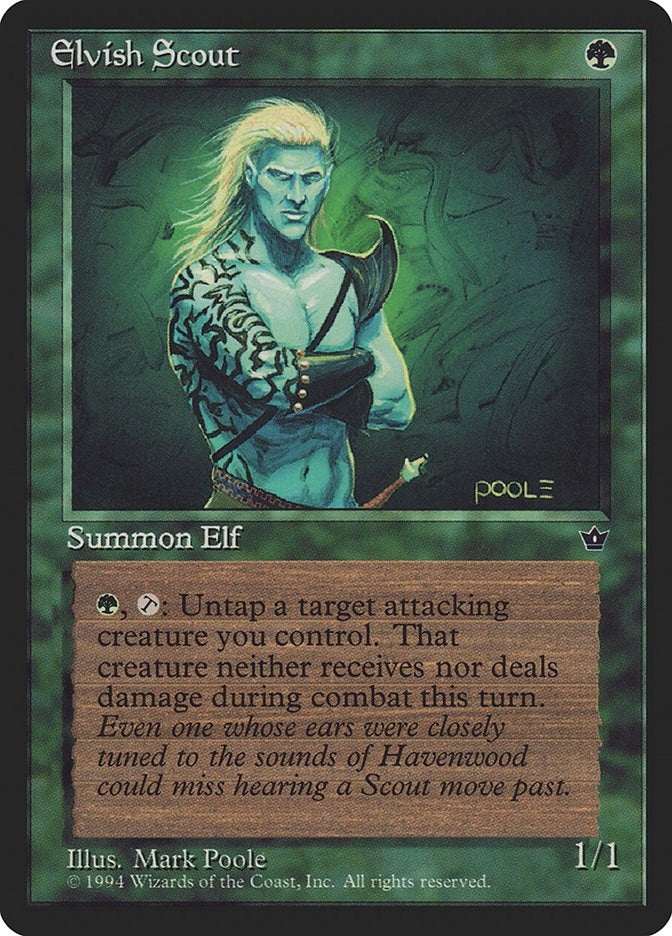 Elvish Scout (Poole) (Fallen Empires)