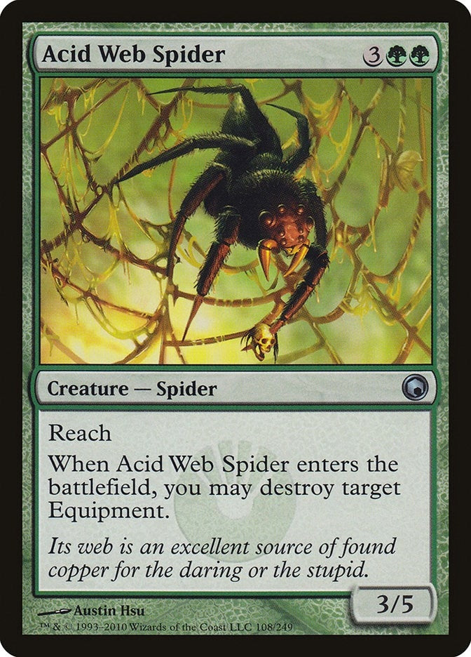 Acid Web Spider (108) (Scars of Mirrodin)
