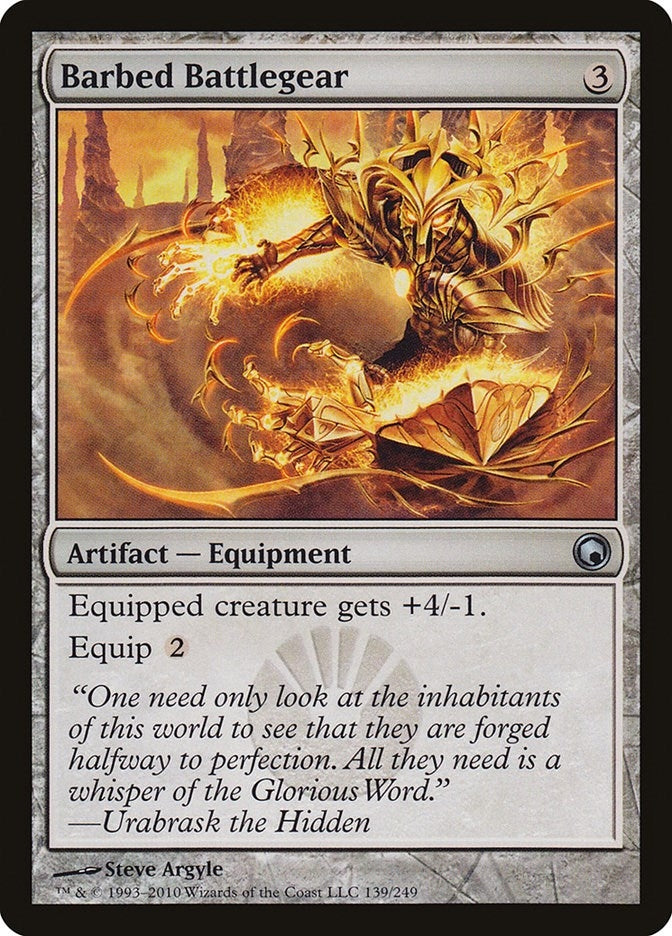 Barbed Battlegear (139) (Scars of Mirrodin)