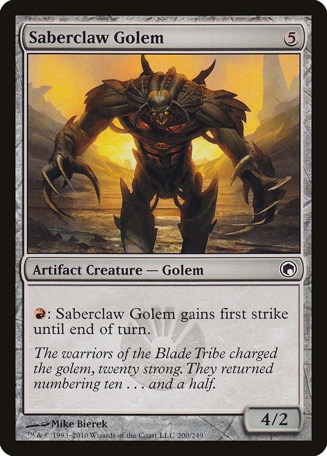 Saberclaw Golem (200) (Scars of Mirrodin)