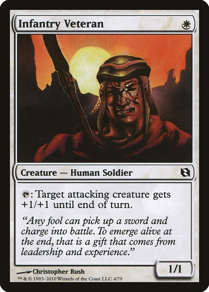 Infantry Veteran (4) (Duel Decks: Elspeth vs. Tezzeret)