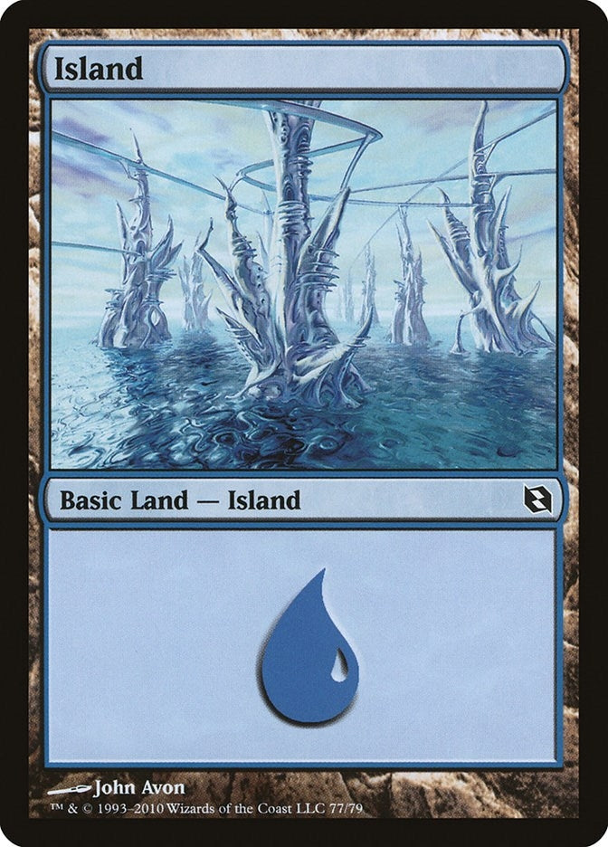 Island (77) (77) (Duel Decks: Elspeth vs. Tezzeret)