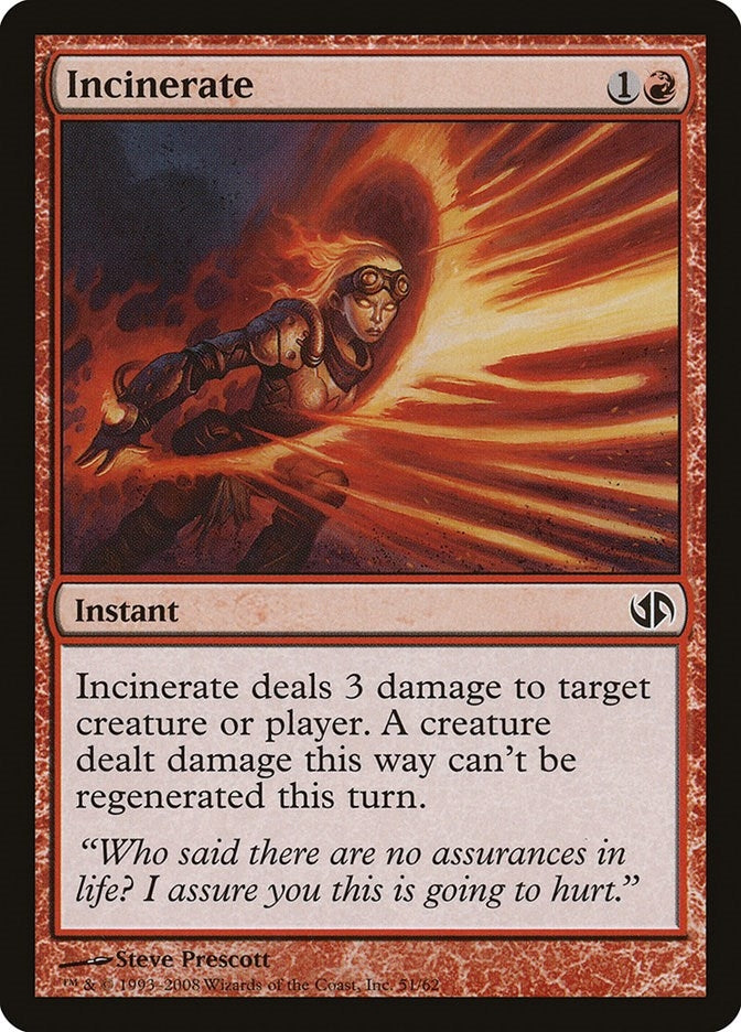 Incinerate (51) (Duel Decks: Jace vs. Chandra)