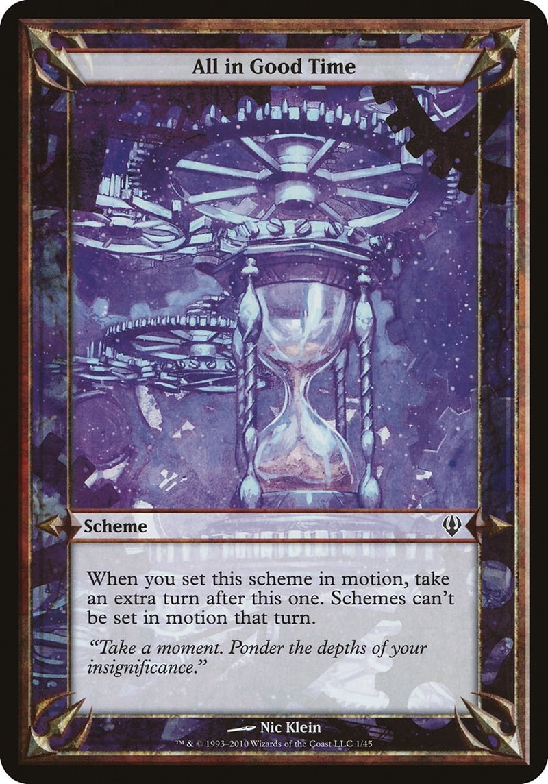All in Good Time (Archenemy) (Oversize Cards)