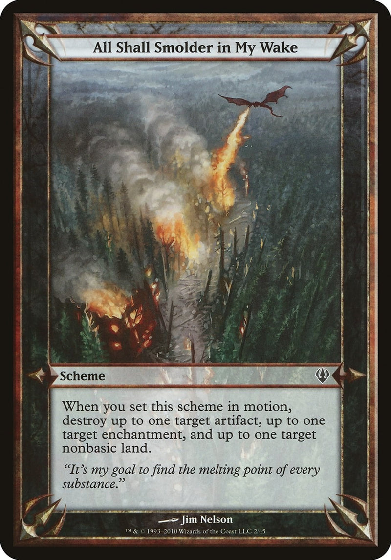 All Shall Smolder in My Wake (Archenemy) (Oversize Cards)