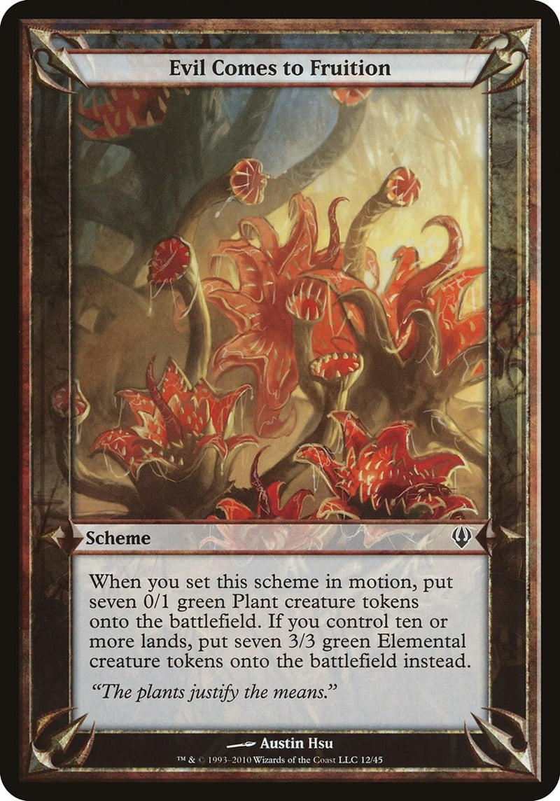 Evil Comes to Fruition (Archenemy) (Oversize Cards)