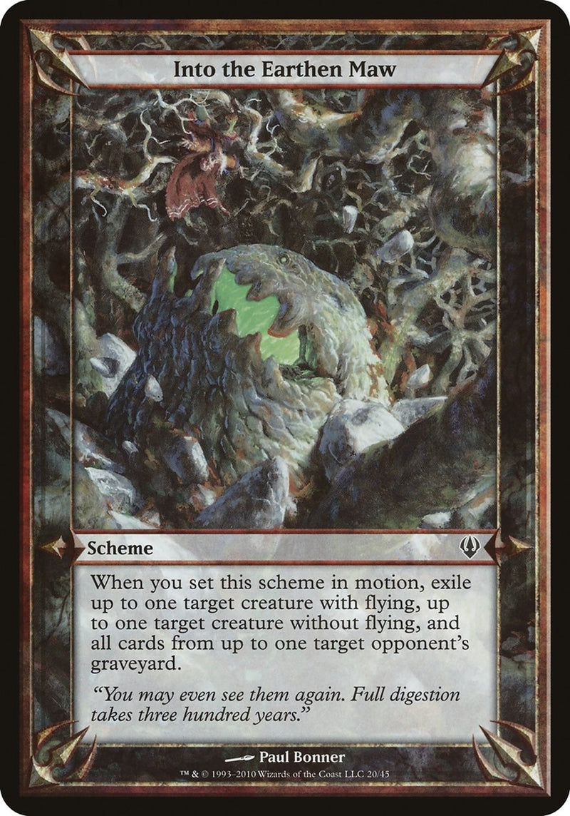 Into the Earthen Maw (Archenemy) (Oversize Cards)