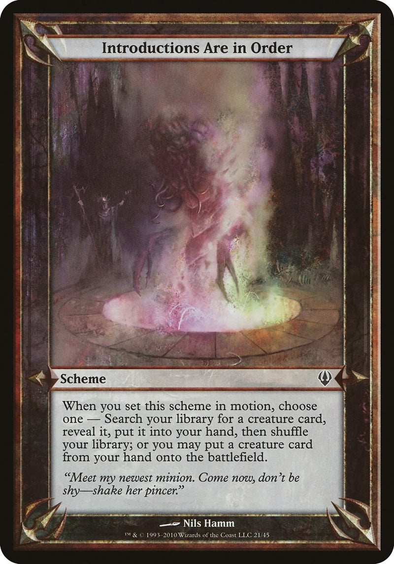 Introductions Are in Order (Archenemy) (Oversize Cards)