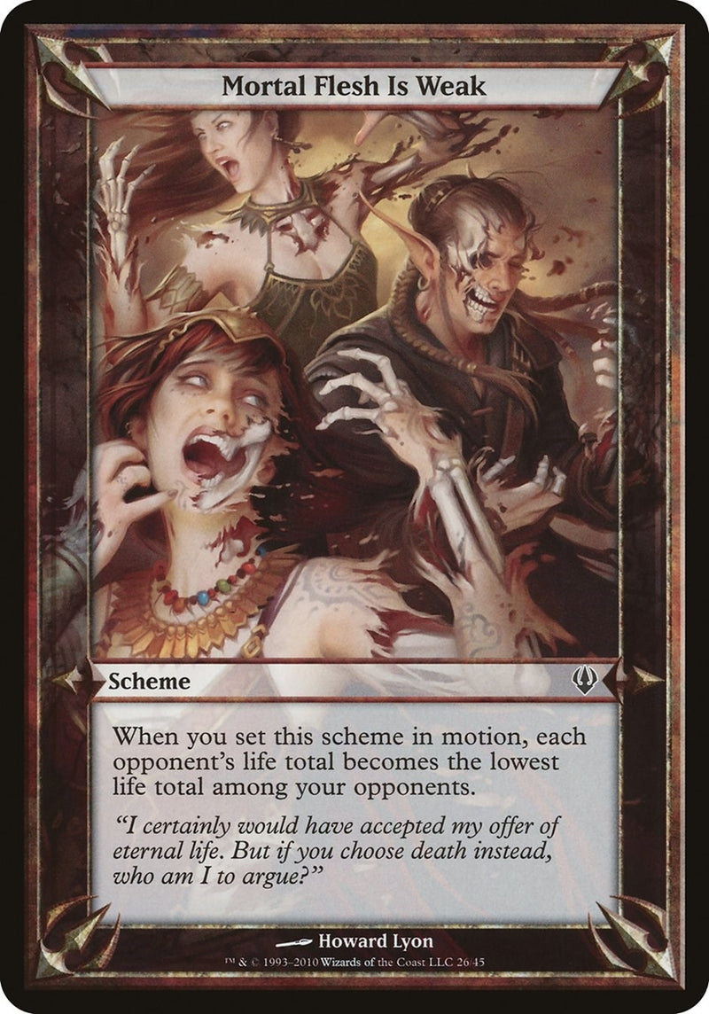 Mortal Flesh Is Weak (Archenemy) (Oversize Cards)
