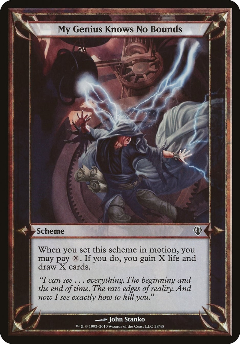 My Genius Knows No Bounds (Archenemy) (Oversize Cards)