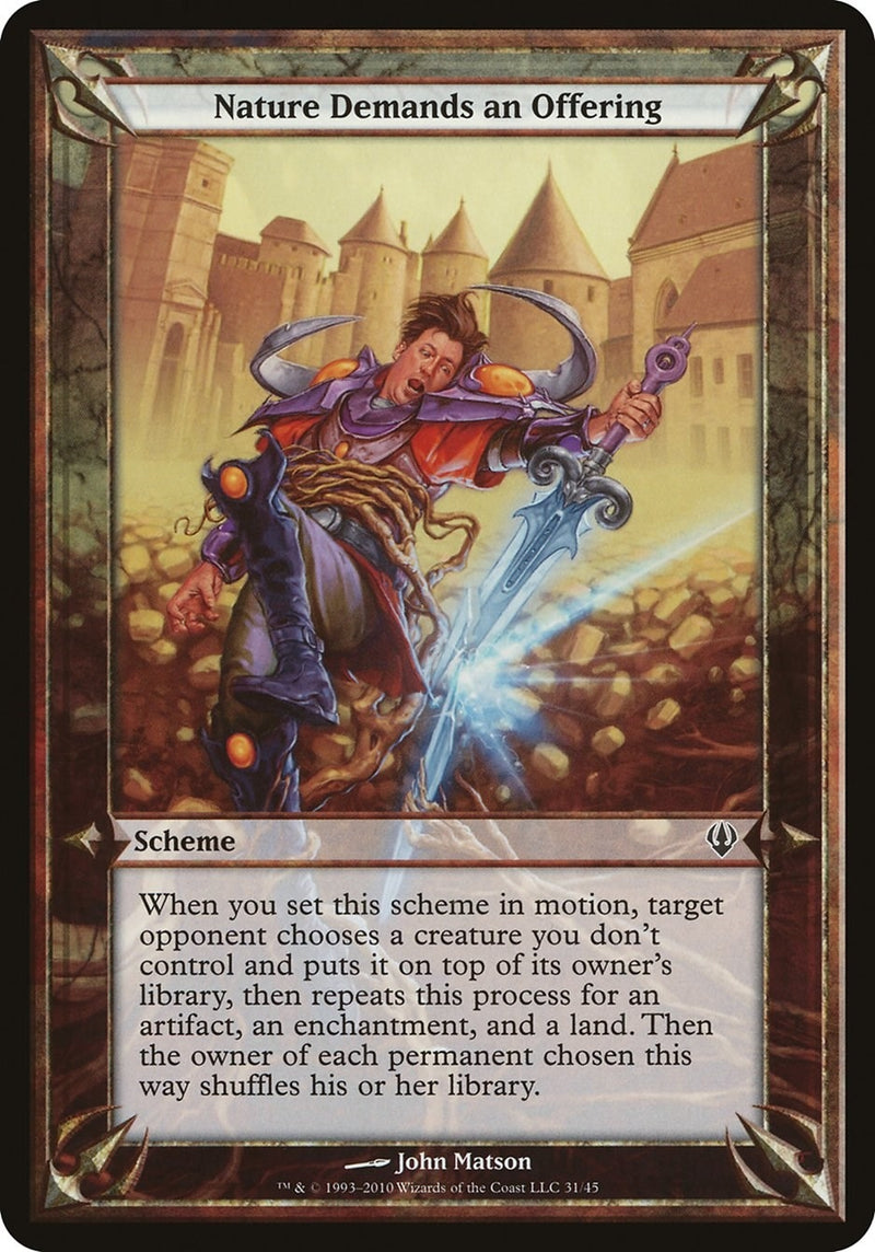 Nature Demands an Offering (Archenemy) (Oversize Cards)