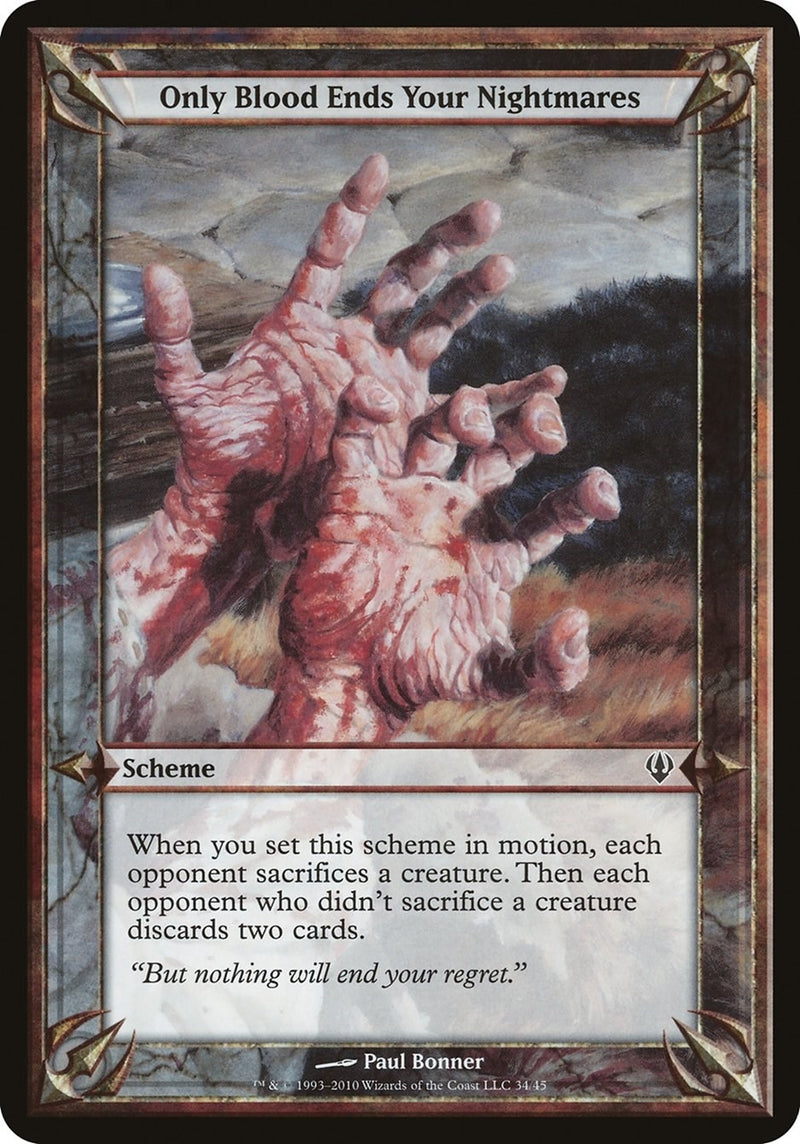 Only Blood Ends Your Nightmares (Archenemy) (Oversize Cards)