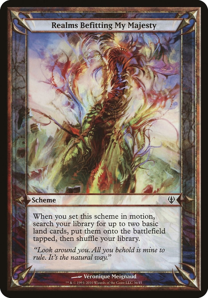 Realms Befitting My Majesty (Archenemy) (Oversize Cards)