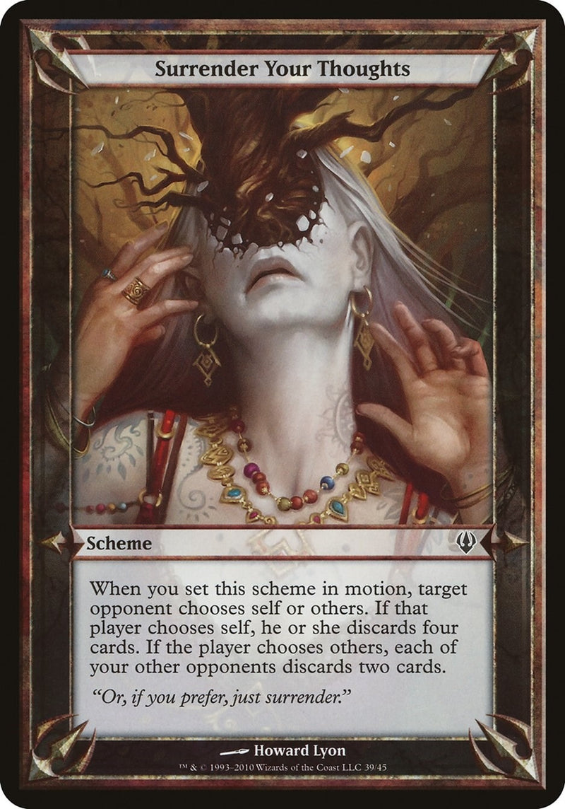 Surrender Your Thoughts (Archenemy) (Oversize Cards)