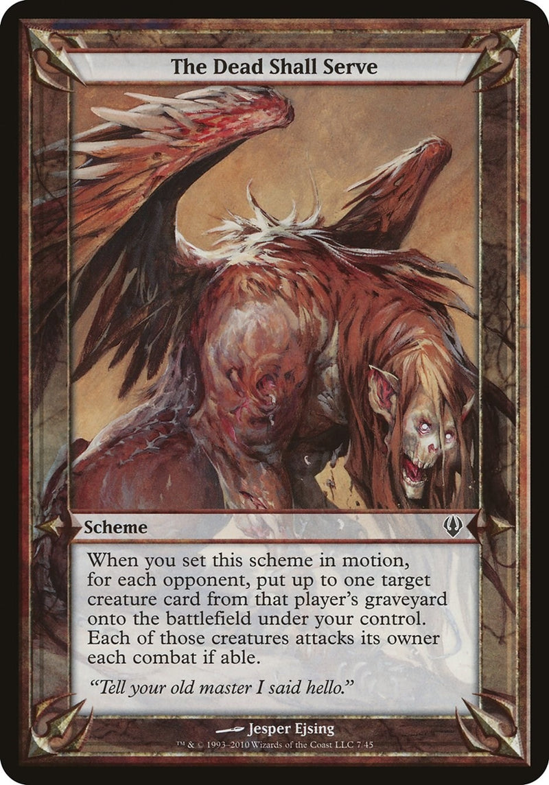 The Dead Shall Serve (Archenemy) (Oversize Cards)