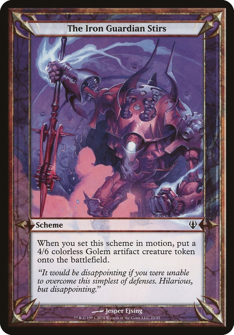 The Iron Guardian Stirs (Archenemy) (Oversize Cards)