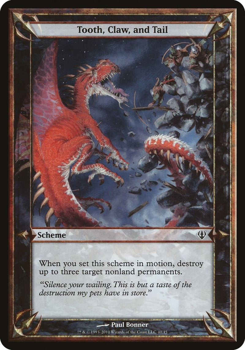 Tooth, Claw, and Tail (Archenemy) (Oversize Cards)