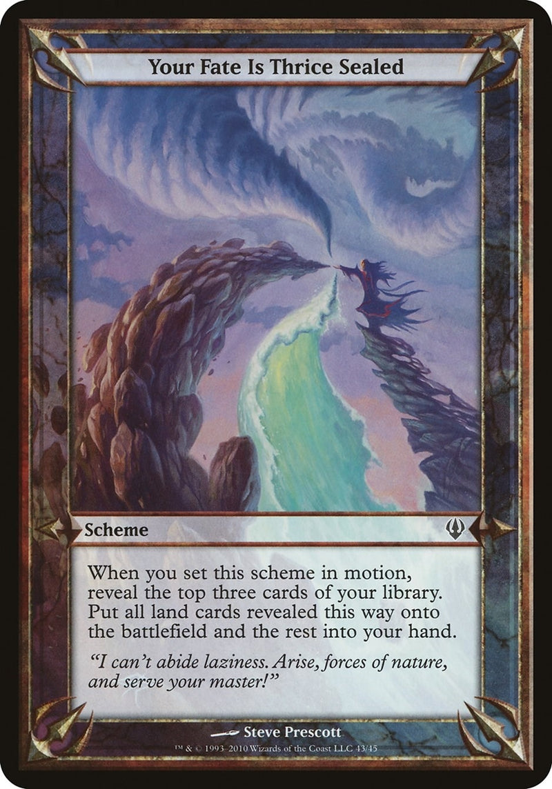 Your Fate Is Thrice Sealed (Archenemy) (Oversize Cards)