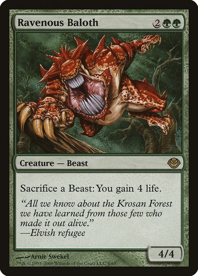 Ravenous Baloth (8) (Duel Decks: Garruk vs. Liliana)