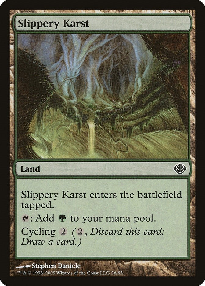 Slippery Karst (26) (Duel Decks: Garruk vs. Liliana)