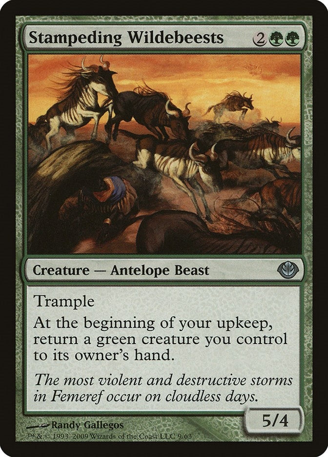 Stampeding Wildebeests (9) (Duel Decks: Garruk vs. Liliana)