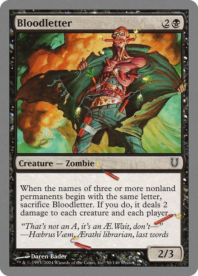 Bloodletter (50) (Unhinged)