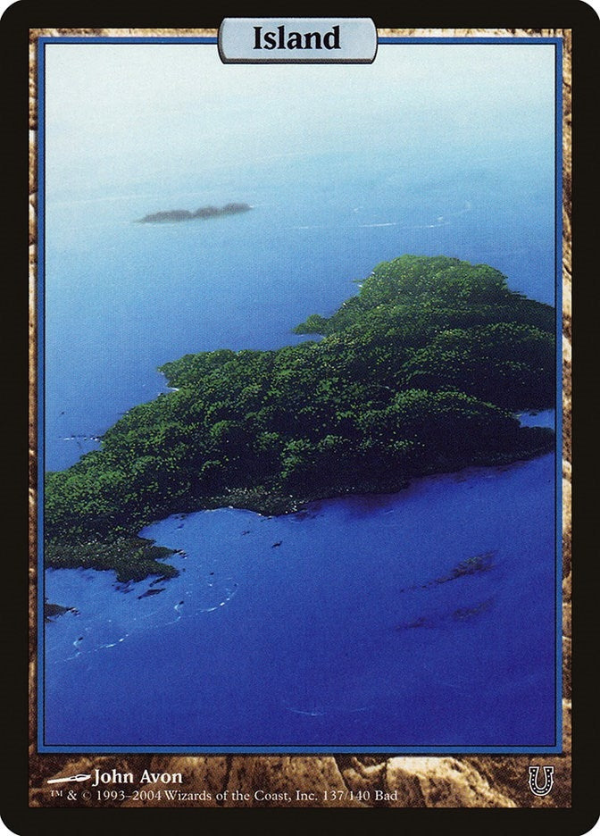 Island - Full Art (137) (Unhinged)