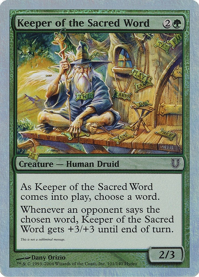 Keeper of the Sacred Word (101) (Unhinged)
