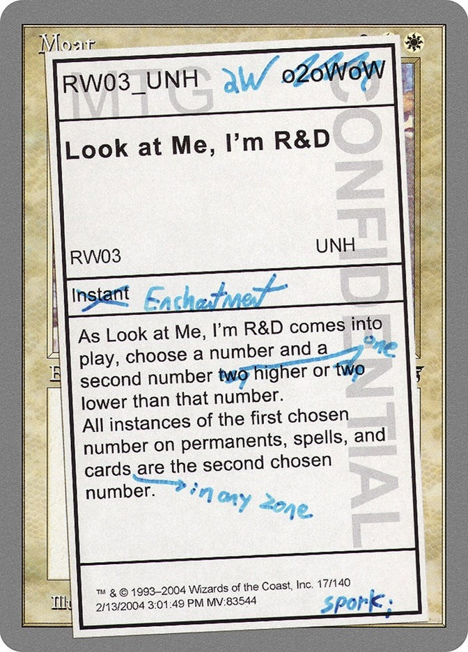 Look at Me, I'm R&D (17) (Unhinged)