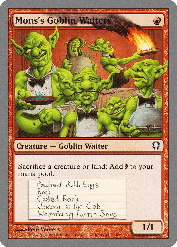 Mons's Goblin Waiters (82) (Unhinged)