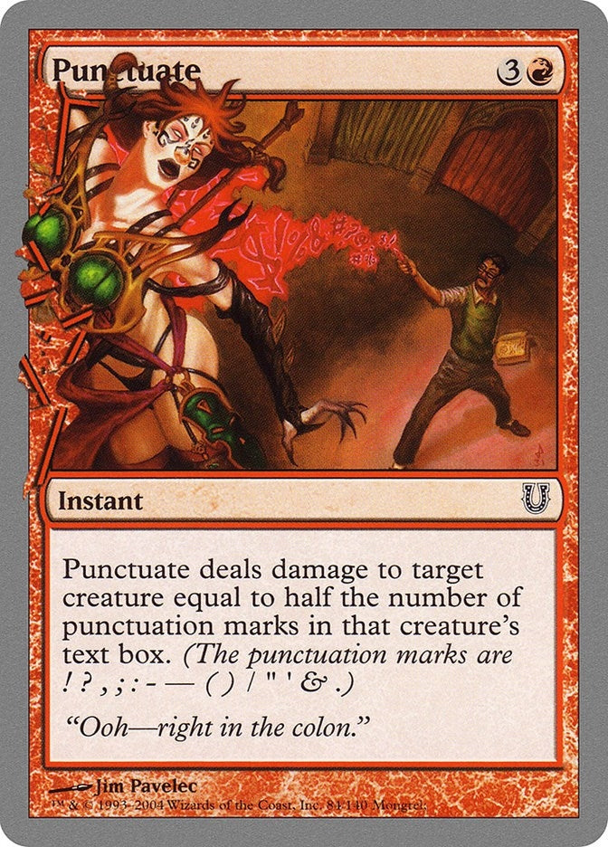 Punctuate (84) (Unhinged)