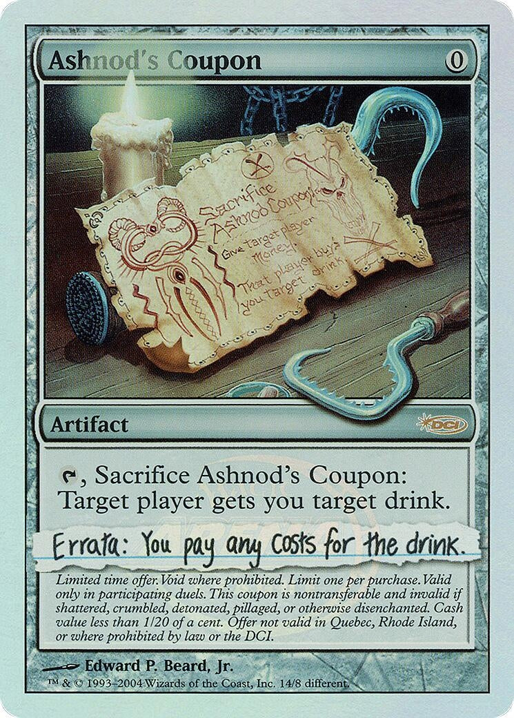Ashnod's Coupon (14) (Arena Promos)
