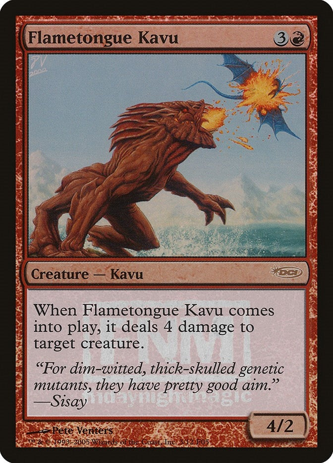 Flametongue Kavu (3) (FNM Promos)