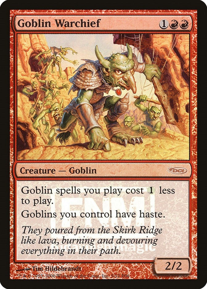 Goblin Warchief (2006) (5) (FNM Promos)