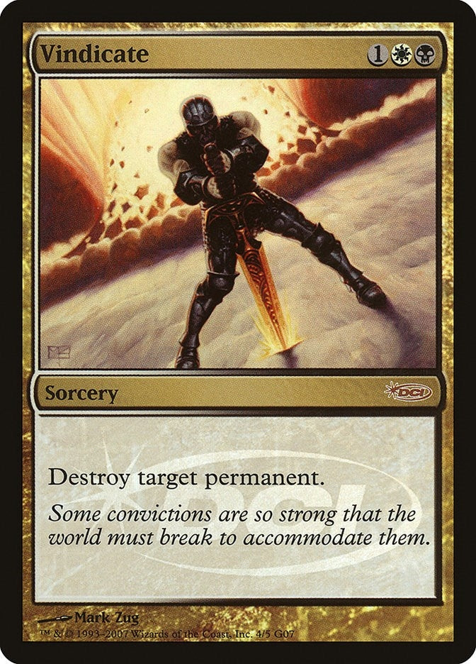 Image for Vindicate (2007) (4) - Magic: The Gathering