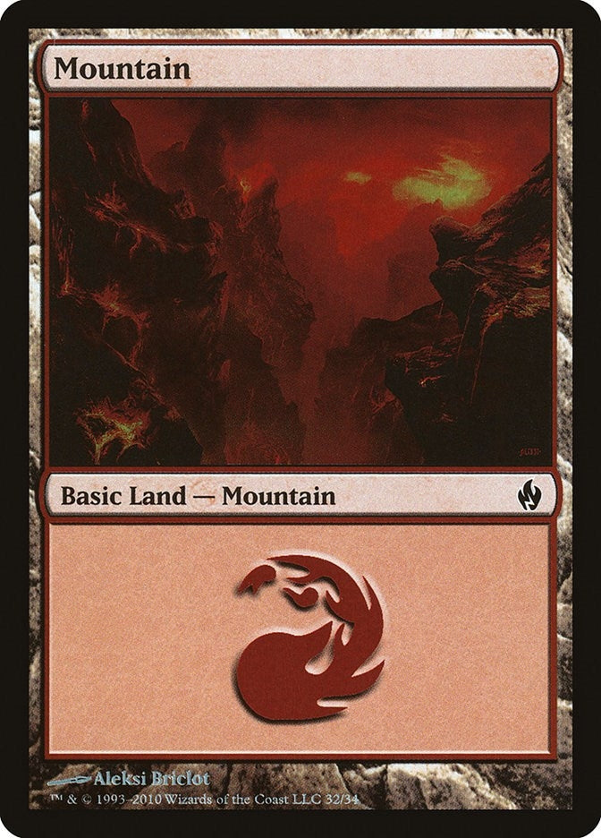 Mountain (32) (32) (Premium Deck Series: Fire and Lightning)