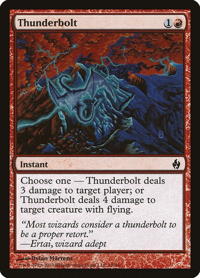 Thunderbolt (19) (Premium Deck Series: Fire and Lightning)
