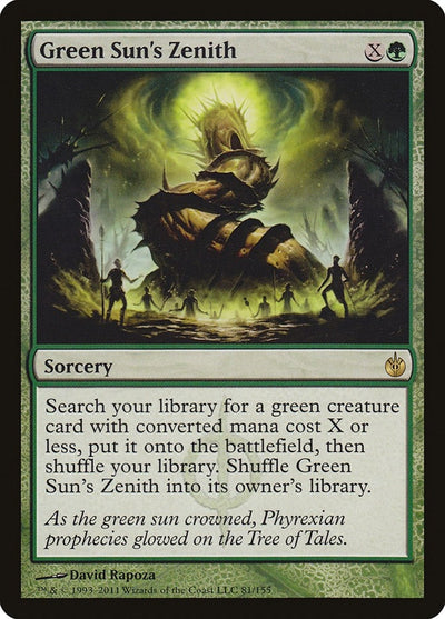 Green Sun's Zenith (81) (Mirrodin Besieged)