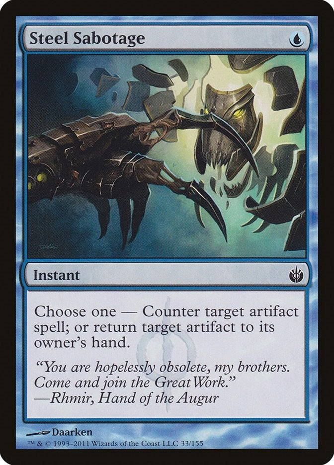 Steel Sabotage (33) (Mirrodin Besieged)