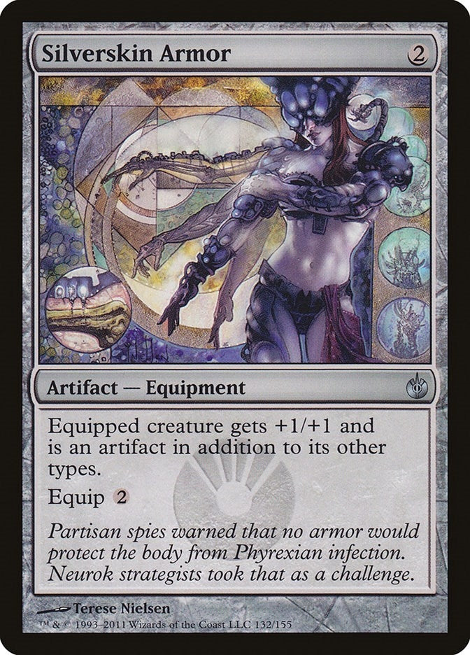 Silverskin Armor (132) (Mirrodin Besieged)