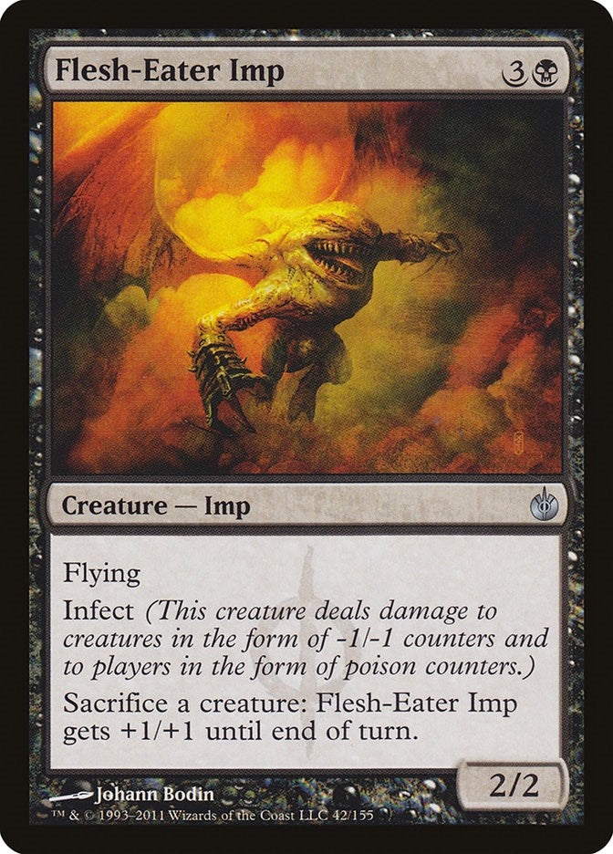 Flesh-Eater Imp (42) (Mirrodin Besieged)